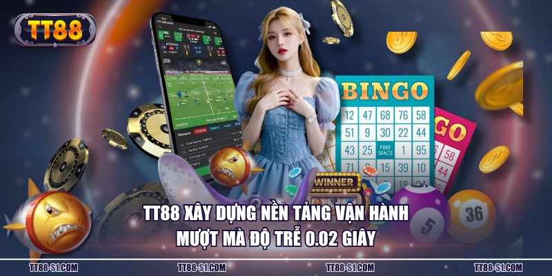 TT88 xây dựng nền tảng vận hành mượt mà độ trễ 0.02 giây